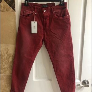 Men’s Red Zara skinny jeans